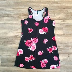 Laura Ashley Medium Black Rose Dress